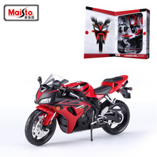美驰图1:12拼装车模摩托车杜卡迪/怪兽696合金拼装摩托车模型拼装 本田CBR1000红黑39092