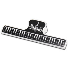 新款乐谱夹 钢琴谱夹子 乐谱夹 书夹 音符夹子 曲谱夹 【3件包邮】新款黑色（一个装）