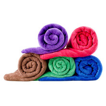 车之吻 洗车毛巾 擦车布 洗车巾细纤维磨绒加厚毛巾(60CM*40CM红绿蓝咖紫 咖色5条装