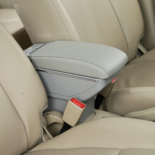 车奇缘扶手箱长安欧力威扶手箱欧力威X6扶手箱通用汽车扶手箱手扶箱配件双层储物置物箱加宽可升高带USB 双层伸缩款灰色(双层-伸缩-无USB)