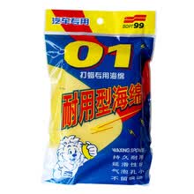 SOFT99 丽彩激亮车蜡 打蜡海绵