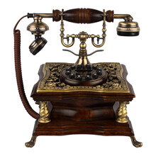 金顺迪 JSD022 仿古电话机欧式座机美式家用座机古典实木客厅固定电话机 按键款(机械双铃声)接电话线