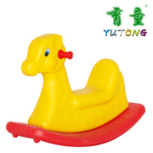 育童摇马塑料儿童宝宝室内卡通摇摇马户外运动幼儿玩具小摇马 双色鹿