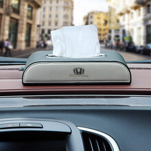 雪美莱 高档车用皮质纸巾盒 汽 车载 办公抽纸盒 宝马奔驰大众路虎保时捷福特本田丰田别克 本田 CRV思域XRV缤智雅阁思铂睿奥德赛歌诗图