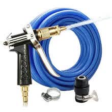 高压洗车水枪套装 家用刷车水管水带 汽车洗车器工具公司清洁园艺喷水浇花 蓝色 全铜25米水管