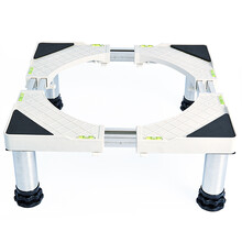 御尚博美 双管海尔洗衣机底座架松下不锈钢移动小天鹅冰箱底座架加高固定洗衣机底座架洗衣机支架洗衣机底座 双方管4脚G10总高(14-17cm)