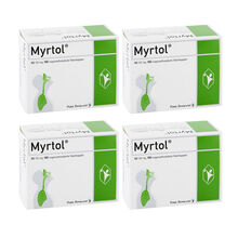 德国原装进口Gelomyrtol吉诺通桃金娘油肠溶胶囊 德国直邮吉诺通桃金娘油 4盒套装 120mg儿童版100粒 6岁以上