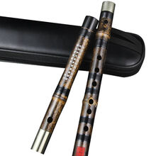 正音堂 横笛 笛子专业竹笛乐器成人精制笛子乐器自学竹笛男女专业演奏级笛子女古风 精制紫竹笛接铜G调