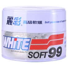 SOFT99 丽彩白色软蜡 车蜡 上光清洁去污蜡