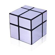 奇艺圣手三阶魔方245二四五阶减压比赛专用异形魔方 二阶银色镜面魔方