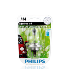 飞利浦（PHILIPS）汽车前大灯 远近光卤素灯泡 远近一体灯泡 12V 60/55W 4倍寿命恒劲光 H4 锐欧/秀儿 远近光大灯