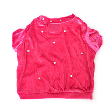 CHUKCHI宠物狗狗衣服春夏秋冬装泰迪狗衣服贵宾服饰 玫红色 XS-背长17CM*胸围35CM