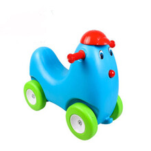 儿童动物滑行车学步车溜溜车四轮滑滑车塑料童车滑行玩具车 咪咪鸡