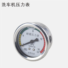 青羽（QINGYU）高压清洗机洗车机刷车器泵配件QL280/380压力表座螺丝表座接头 压力表 单个装