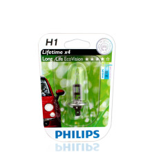 飞利浦（PHILIPS）汽车前大灯灯泡 远近光灯泡 12V55W 卤素大灯 4倍寿命恒劲光 H1 迈锐宝 远光灯