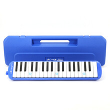 天鹅 口风琴37键儿童学生初学者 教学入门口吹琴专业演奏乐器 【儿童外出推荐款】蓝色+硬塑盒