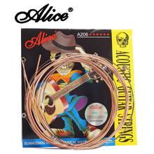 爱丽丝（ALICE）民谣木吉他弦进口钢芯琴弦散装弦套弦琴弦钢弦吉他琴弦 206-2【二弦】*3根