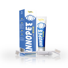 InnoPet 宠物狗狗牙膏牙刷套装 猫咪可食用牙膏 口腔清理牛肉味牙膏 75g