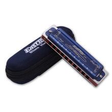 东方鼎Easttop T008K十孔布鲁斯蓝调口琴初学者入门练习用口琴 蓝色 Paddy音阶 A调