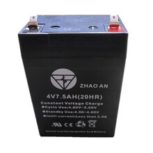 4伏6V电子称蓄电池4V4AH/20HR电子秤 台称手电筒4V4.5AH5A 4V7.5A电池充电器 4V7.5AH蓄电池