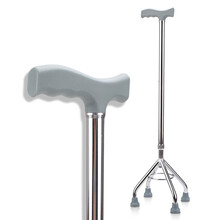 凯洋（KAIYANG） 凯洋拐杖老人四脚拐杖可伸缩调节铝合金轻便助行器老年人手杖拐棍KY932L