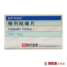 灭特尼 格列吡嗪片 5mg*48片/盒