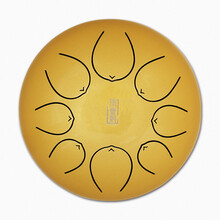 空灵鼓正品初学者专业级色空鼓10寸12寸手碟鼓梵音忘忧灵空钢舌 12寸金色