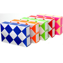 百变魔王 魔尺24段36段48段72段魔条魔棍儿童学生益智玩具 魔尺24段 蓝色