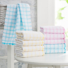 洁丽雅毛巾纯棉洗脸巾 10条装成人男女擦脸巾柔软吸水不掉毛面巾节日送礼【实惠款】