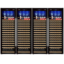 富贵红FGH-240单温恒温红酒柜葡萄酒柜家用酒柜恒温酒柜保鲜柜冷藏柜茶叶柜饮料柜带锁240支 挂杯款两组