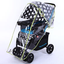 【不含推车】婴儿手推车配件雨罩加厚婴儿车防风雨罩儿童伞车雨衣罩通用挡风罩 推车款 EVA防风防雨罩