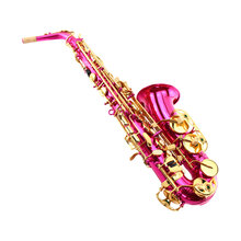 MARGEWATE 麦格维特 降E调 中音萨克斯乐器 大咖推荐全身雕花 桃红色
