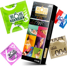 第六感 避孕套24只超薄组合装 第6感 安全套螺纹果味大颗粒持久倍滑男女用情趣计生用品 6合1 24只装+跳弹