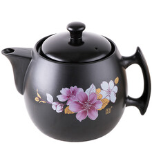 美味世家陶瓷全自动智能分体煎药壶中药壶养生壶电药锅煎药罐中药煲汤锅熬药锅煮药锅电药罐煎药机器煲药锅 5升杜鹃药锅不带底座