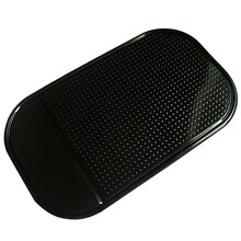 乐品轩 手机PU防滑垫  汽车用车载座中控台车内通用型硅胶汽车香水座摆件防滑垫 普通防滑垫-黑色