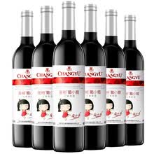超市	
张裕（CHANGYU）红酒 葡小萄 甜红葡萄酒 750ml*6瓶整箱装