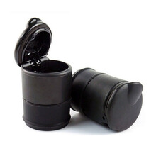 车载烟灰缸 汽车烟灰缸 汽车用品带LED灯 车用烟灰缸 车载 汽车创意 带盖 杯型烟灰缸 不带LED灯=通用车型