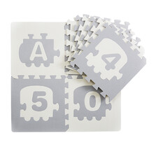 明德 小火车字母数字卡通KT 哆啦A梦儿童拼图泡沫拼接地垫宝宝卧室防滑爬行垫加厚1.4cm 小火车字母数字 30*30*1.4cm 36片/套