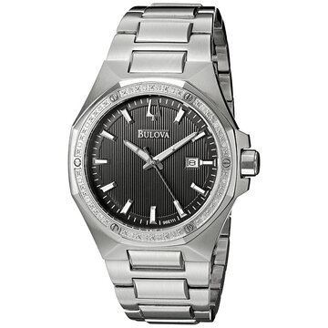 【京东商城】 全球购宝路华 bulova  96e111 diamond 手表男士专柜