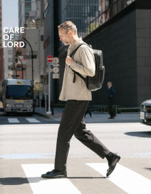 CARE OF LORD 领航员系列 春夏季轻量商务休闲直筒裤男 质感黑 XL