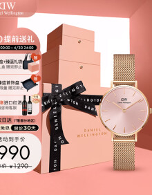 丹尼尔惠灵顿（DanielWellington）DW手表女欧美表简约钢带石英女士腕表送女友520礼物DW00100368