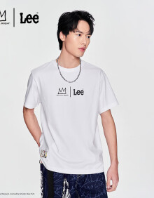 Lee【Basquiat联名】Lee24春夏新品舒适版男圆领短袖T恤LMT0069113RX 白色 M