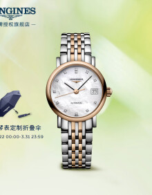 浪琴（LONGINES）瑞士手表 博雅系列 机械钢带女表 L43095877