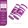 285874 长款 紫白色 2只装