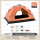 橙色帐篷全套配件+防潮垫+露营灯