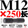 M12*250【中圆双头螺丝】