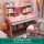 粉白色单桌+书椅 [实木打造]