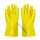 黄色橡胶手套(带内衬)