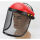 红顶钢丝网面罩半盔 一套