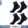 4 双黑色 运动袜实惠装